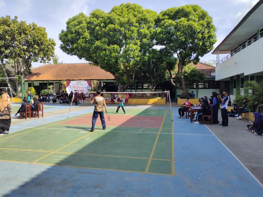 Penuh Percaya Diri Hadapi Lawan Pertandingan Bulu Tangkis Putra Class Meeting 2025