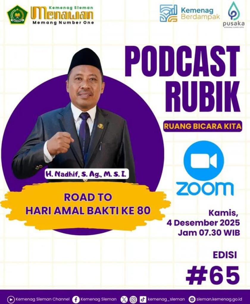 Menjemput Semangat HAB, MTs Negeri 3 Sleman Aktif di Podcast RUBIK #65