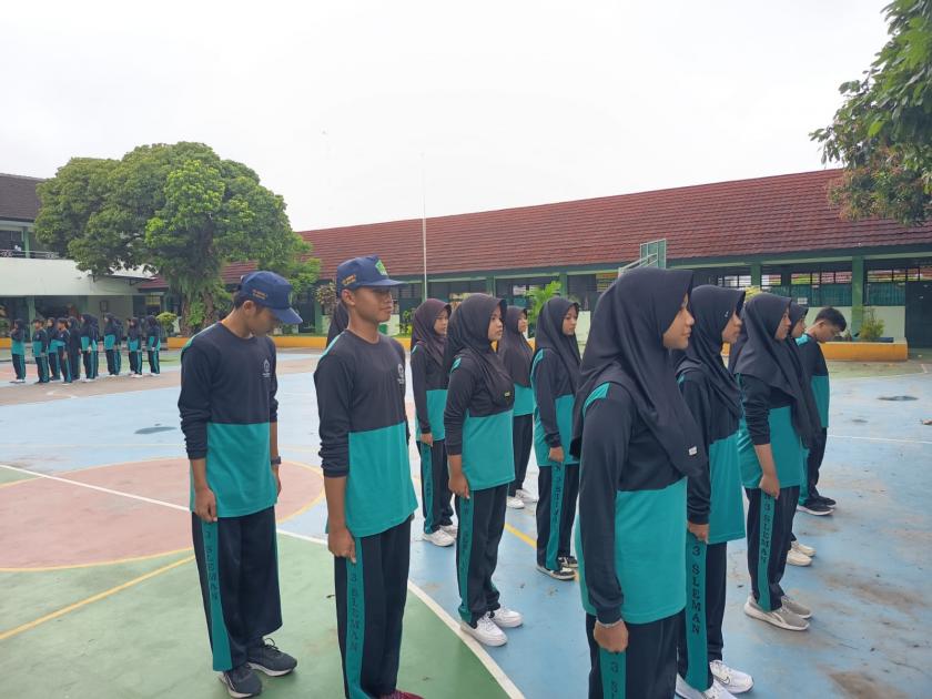 Semangat Kepemimpinan Baru, Calon Pengurus Organisasi MTsN 3 Sleman Periode 2025/2026 Gelar Latihan Pelantikan