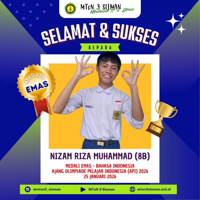 Dedikasi Berbuah Emas: Kisah Sukses Nizam Riza di Olimpiade Pelajar Indonesia