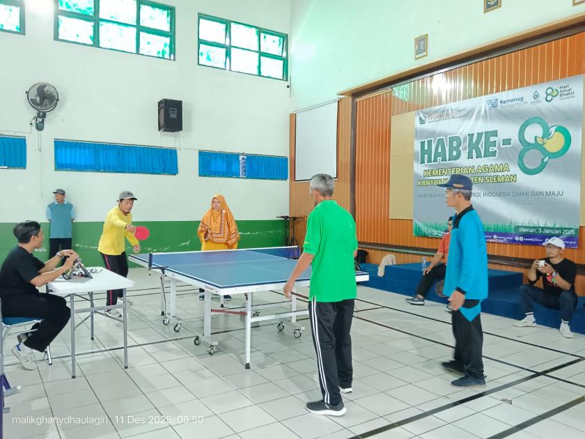 Tim Tenis Meja MTs N 3 Sleman Sportif Akui Keunggulan Lawan