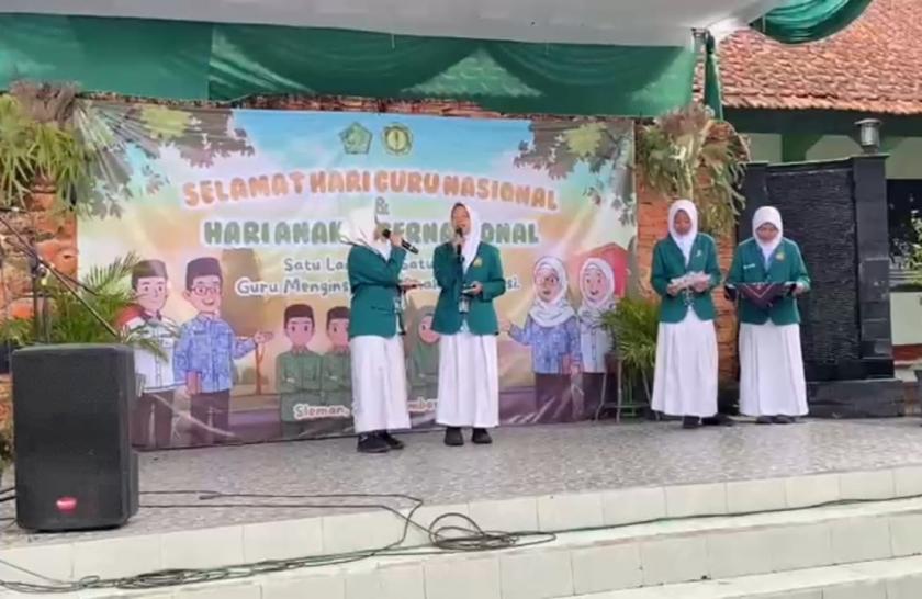 Semarak Perayaan Gabungan: MTsN 3 Sleman Gelar Acara Hari Guru Nasional dan Hari Anak Internasional 2025