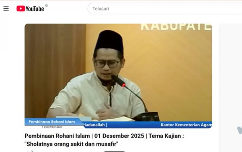 Di Tengah Kesibukan ASAS, Guru MTsN 3 Sleman Ikuti Bimbingan Rohani Kemenag Sleman