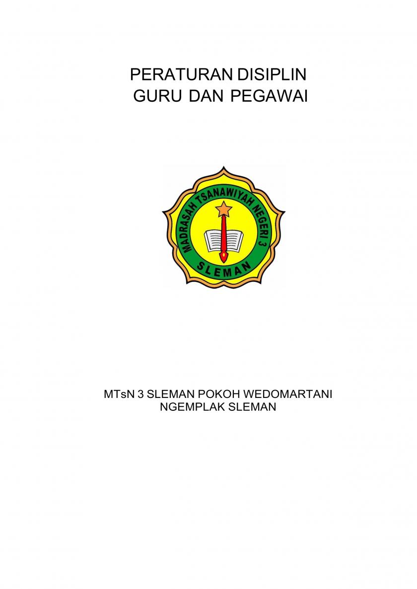 Peraturan Disiplin Guru dan Ppegawai