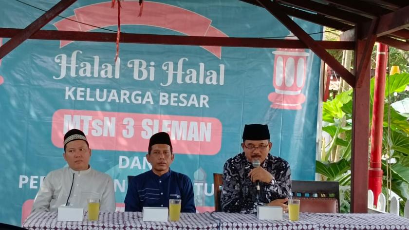 Kasi Dikmad Kemenag Sleman Hadiri Syawalan MTsN 3 Sleman