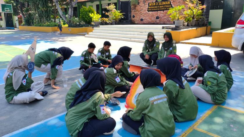 Siap Pukau Siswa Baru, 4 Organisasi Aktif MTsN 3 Sleman Matangkan Persiapan Demos Jelang MATAMUDA