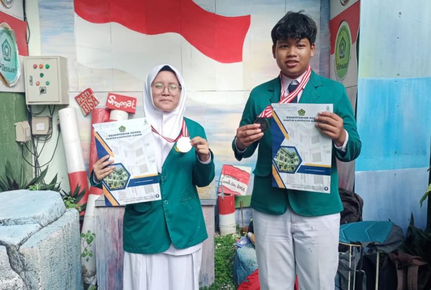 MTs Negeri 3 Sleman Bawa Pulang Dua Medali Perak pada OMI Kabupaten Sleman