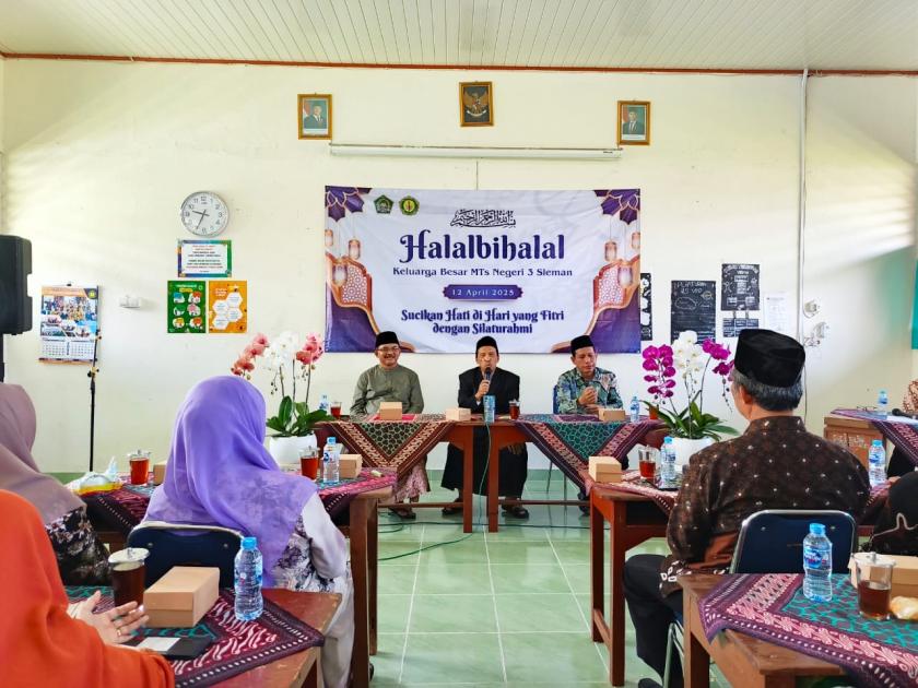 Pengajian Syawalan MTsN 3 Sleman Ajak Konsisten Berbuat Baik