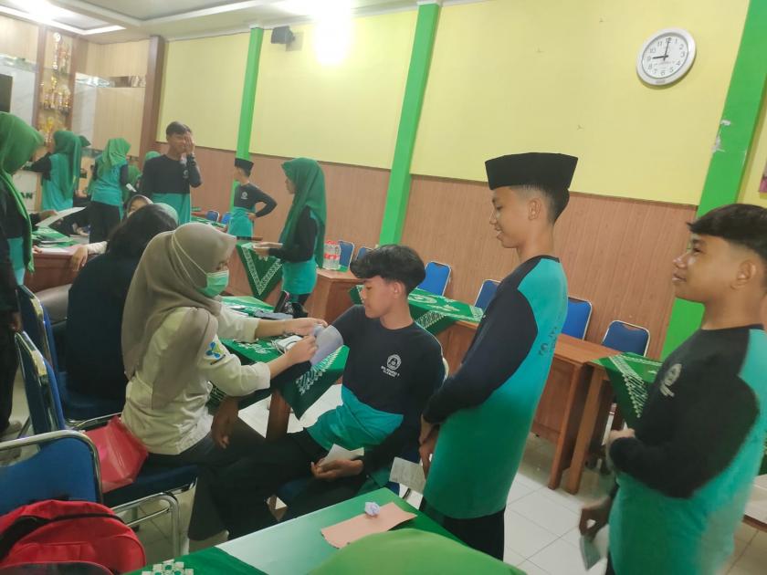 Pastikan Lulus Kondisi Sehat, MTs Negeri 3 Sleman Gelar Screening Murid Kelas IX
