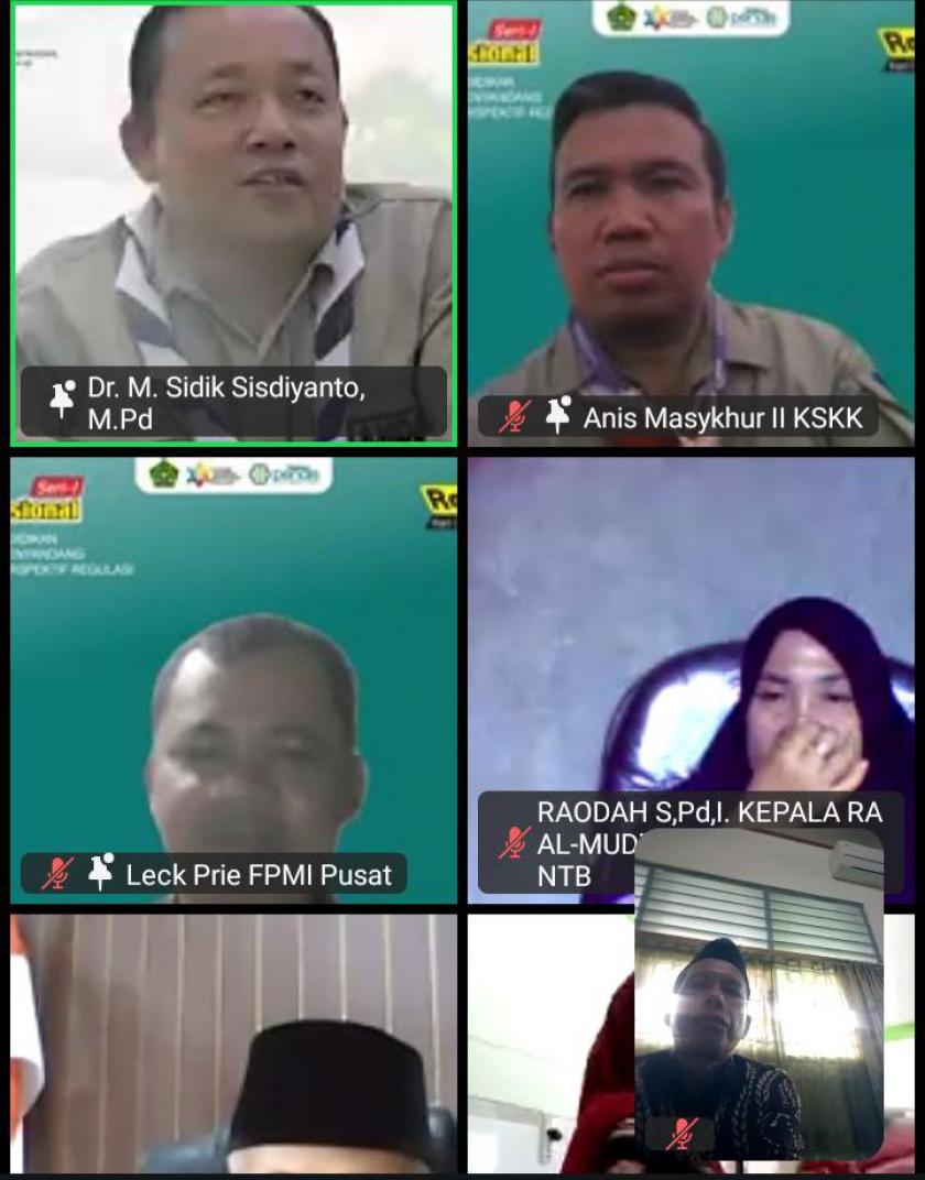 Kepala MTs Negeri 3 Sleman Ikuti Webinar Penguatan Sadar Pendidikan Inklusi