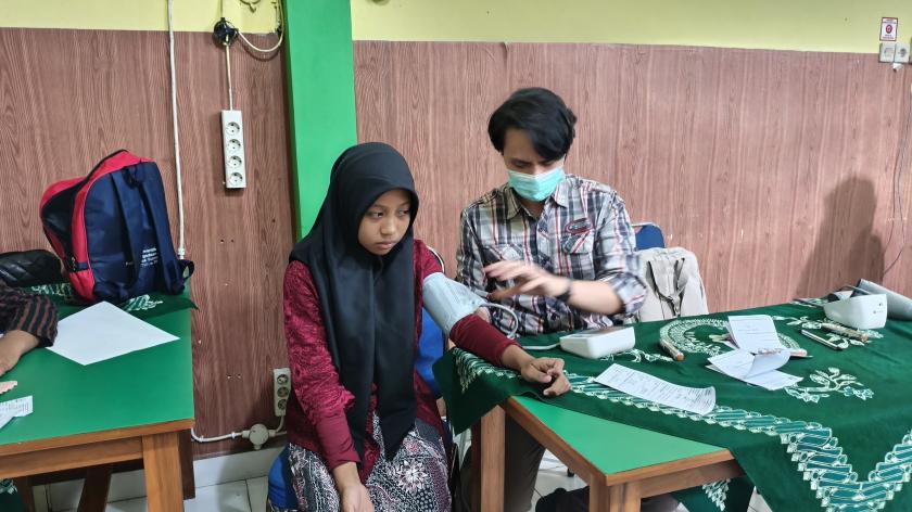 Gandeng Puskesmas Ngemplak II, MTs Negeri 3 Sleman Gelar Pemeriksaan Kesehatan
