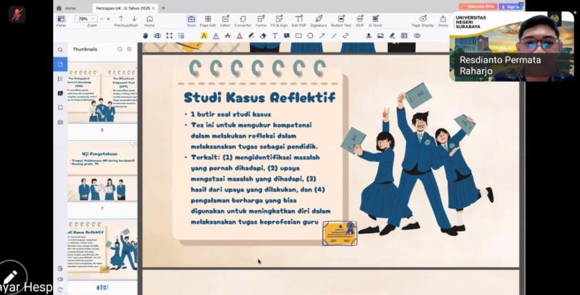 Guru MTsN 3 Sleman Ikuti Pengarahan Pelaksanaan UKMPPG Mapel Bahasa Indonesia
