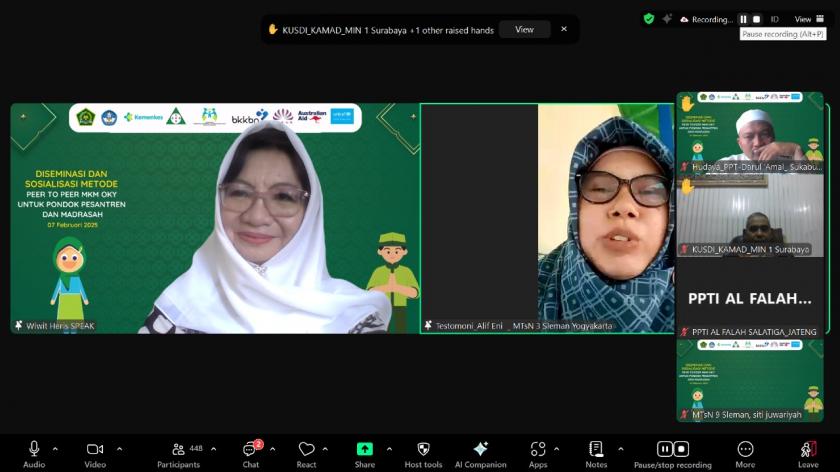 Guru MTsN 3 Sleman Terpilih Menjadi Testimoni Bagikan Pengalaman Pengunaan Tools Peer to Peer MKM OKY