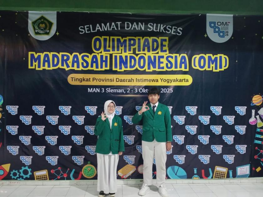 Dua Siswa MTs Negeri 3 Sleman Wakili Kabupaten Sleman dalam Ajang OMI Tingkat Provinsi DIY