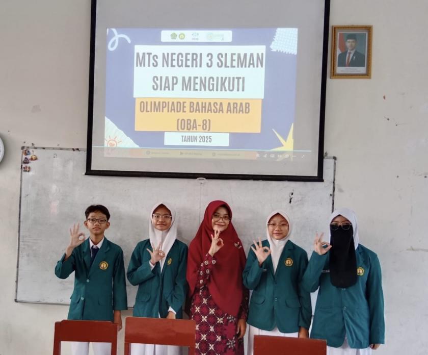 Matangkan Persiapan, Kontingen MTs Negeri 3 Sleman Ikuti Simulasi Olimpiade Bahasa Arab (OBA-8) Tingkat Kabupaten Tahun 2025