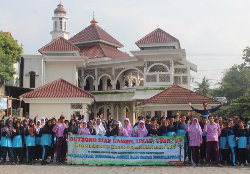 Tingkatkan Motivasi Jelang UNBK MTsN 3 Sleman Adakan Outbond