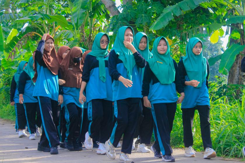 Perkuat Kebugaran Jasmani, MTs Negeri 3 Sleman Gelar Program Matsanega Sehat