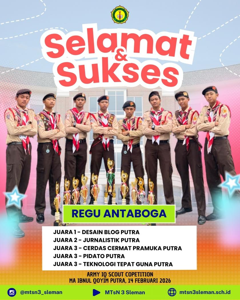 Siapkan Langkah Ukir Sejarah: Lantang Pidato Ivander Azka Penggalang MTs N 3 Sleman, Sabet Juara ASC 2026