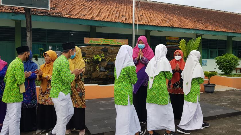Halal Bi Halal MTsN 3 Sleman Awali Pembelajaran Tatap Muka