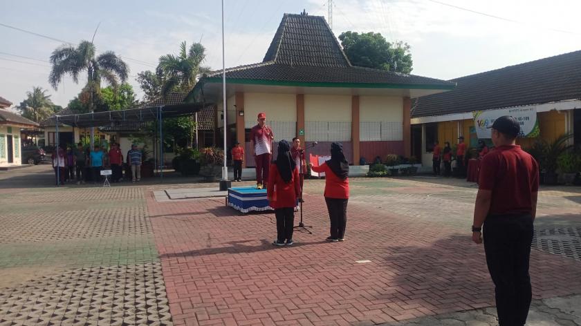 Upacara Peringatan HAORNAS Kapanewon, MTs Negeri 3 Sleman Kirim Utusan