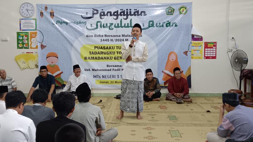 Songsong Nuzulul Quran, MTsN 3 Sleman Gelar Pengajian dan Buka Bersama