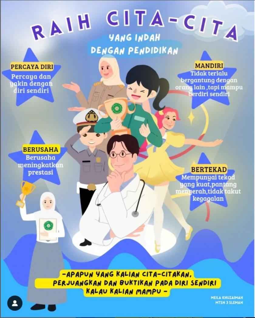 MTs Negeri 3 Sleman Menjadi Juara 3 Lomba Poster Digital Dalam Ajang MOSCO