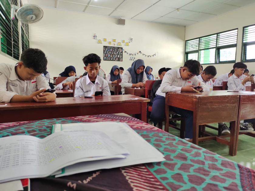 Pelaksanaan ASAT MTsN 3 Sleman Hari Kedua Berjalan Lancar