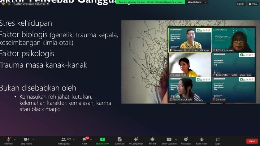 Penuh Semangat , 3 Guru dan 15 Siswa Ikuti Webinar Nasional Seri-182 “Kesehatan Mental dan Gigi” Tunas Hijau