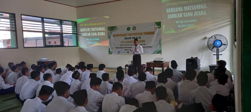 Bentuk Karakter Juara, MTsN 3 Sleman Selenggarakan Achievement Motivation Training