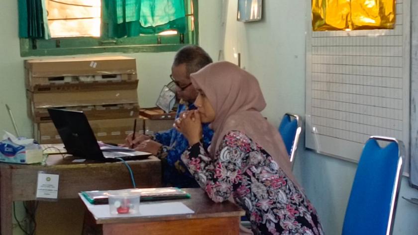 Tertib dan Lancar, Fasilitator Ruang Terkesan Pelaksanaan ASPD 2023 di MTsN 3 Sleman