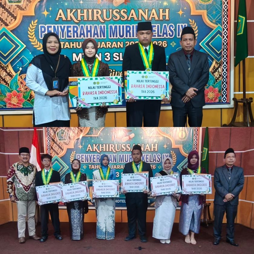 Ukir Kenangan Manis, MTsN 3 Sleman Lepas Murid Kelas IX dalam Akhirussanah Penuh Makna