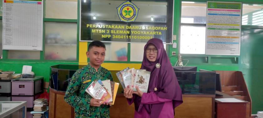 Lengkapi Koleksi Perpustakaan, MTsN 3 Sleman Gerakkan Siswa Wakaf Buku