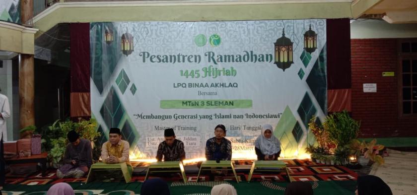 Semarakkan Ramadan, MTs Negeri 3 Sleman Selenggarakan Pesantren Ramadan