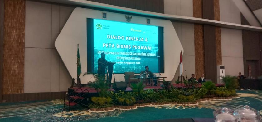 Pimpinan MTsN 3 Sleman Aktif Ikuti Dialog Kinerja dan Peta Bisnis Pegawai