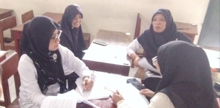 Devisi Penataan Sistem Manajemen SDM PMPZI MTsN 3 Sleman lakukan Koordinasi