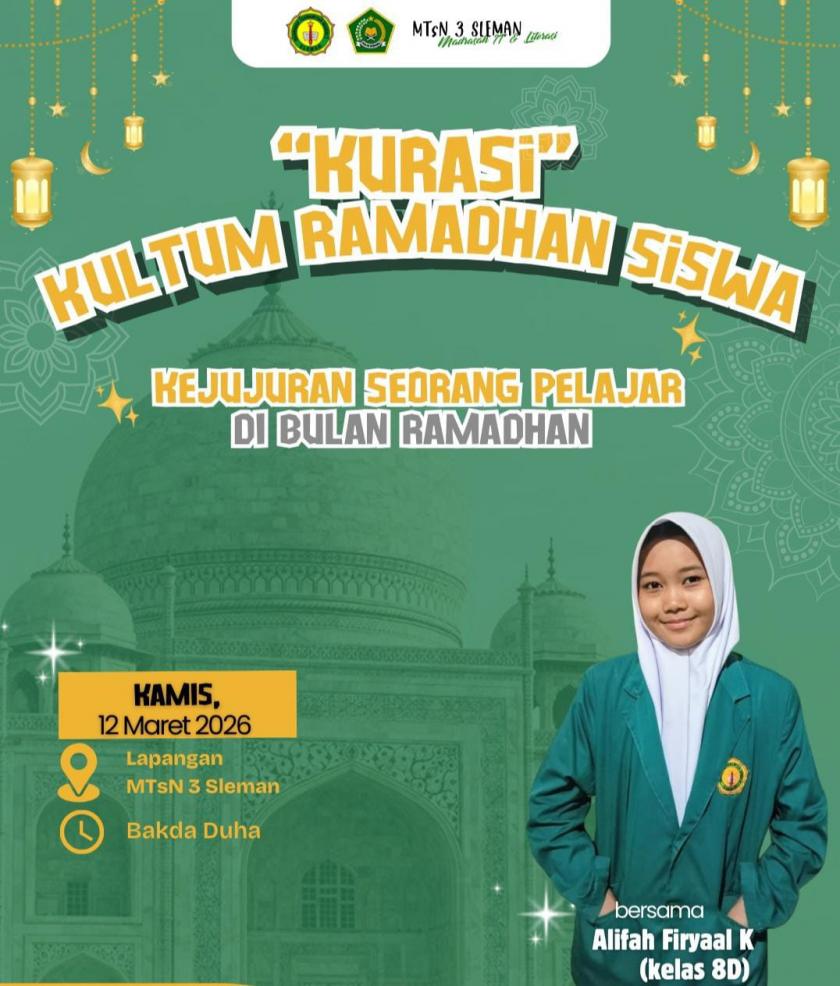 KURASI Hari-13, Meneguhkan Nilai Kejujuran Pelajar MTsN 3 Sleman