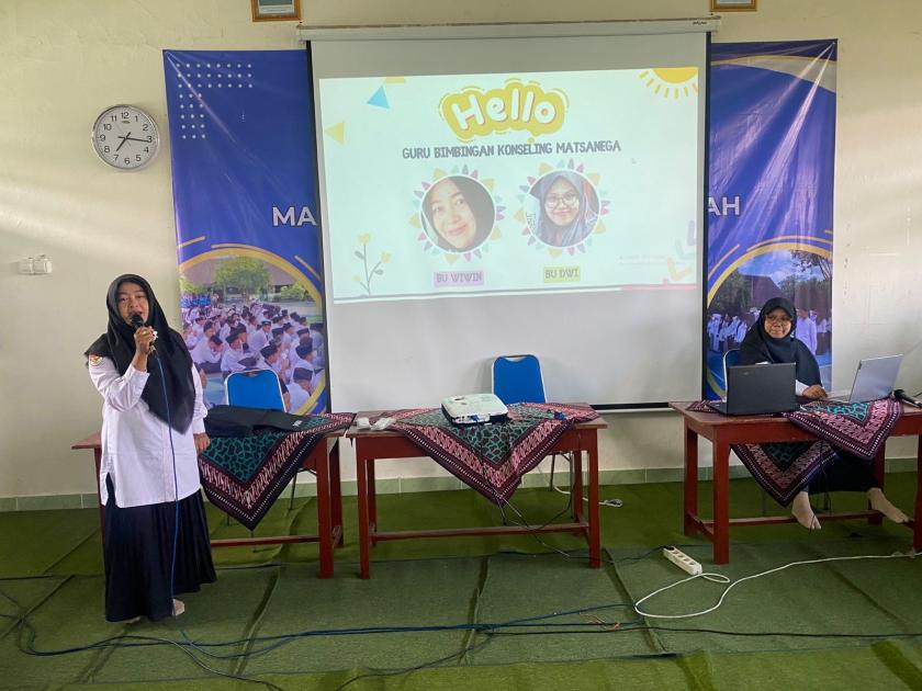 Hari Pertama Matsama di MTs N 3 Sleman Ajak Murid Mengenal BK di Madrasah