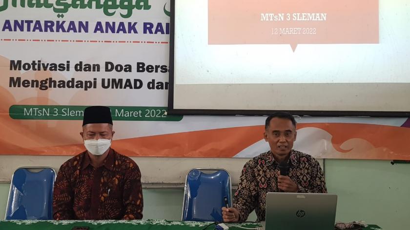 Sambut Ujian, MTsN 3 Sleman Gelar Motivasi dan Doa Bersama