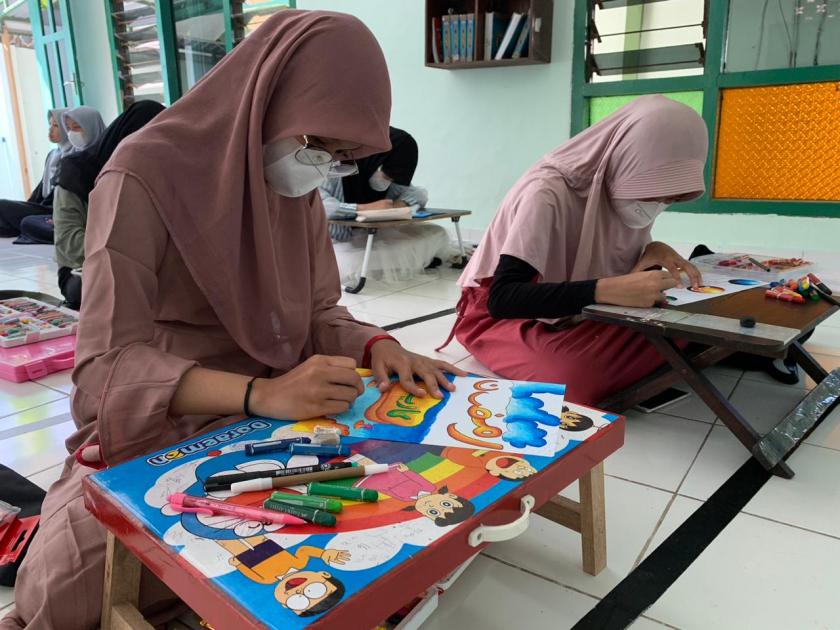 Asah Kreativitas Seni, MTs Negeri 3 Sleman Adakan Lomba Kaligrafi di Ajang Maration