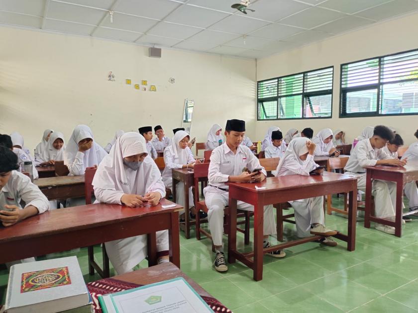 Pelaksanaan ASAT MTsN 3 Sleman Hari Terakhir berjalan Tanpa Kendala