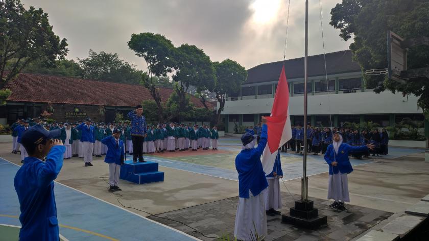 Pupuk Jiwa Patriotisme, MTs Negeri 3 Sleman Gelar Upacara Hari Lahir Pancasila