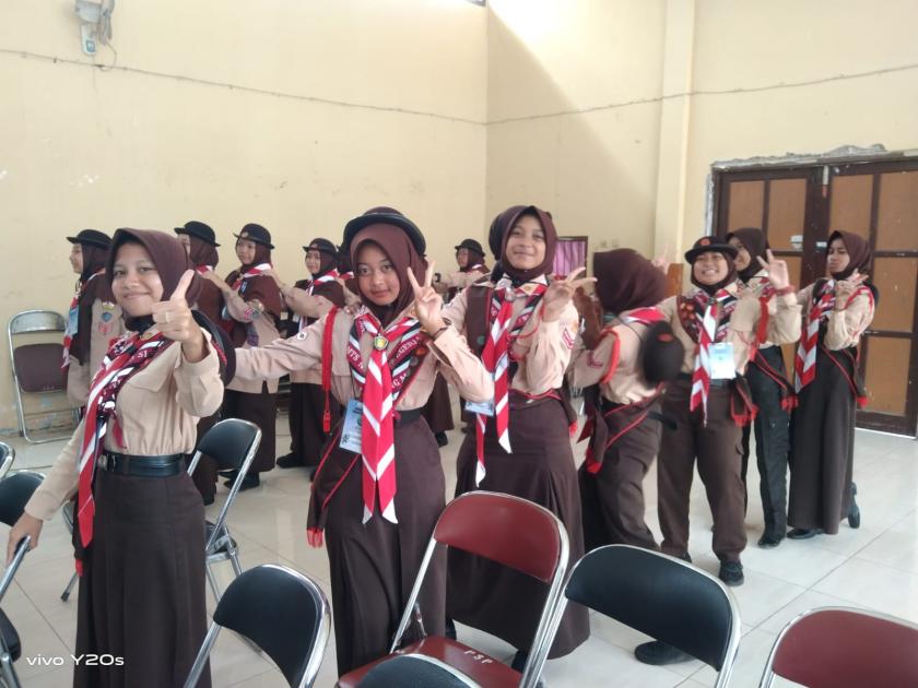 Tampil Memukau, Regu Nagapuspa MTsN 3 Sleman Sabet Juara 3 Lomba Yel-Yel ARMY IQ SCOUT Competition