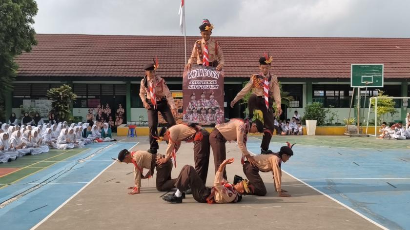 Gladi Bersih Lomba LT III: Yel-yel Regu Antaboga Pukau Seluruh Murid dan Guru MTsN 3 Sleman