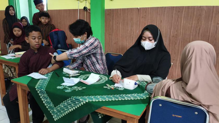 Deteksi Dini Kesehatan Murid, MTsN 3 Sleman Jalani Skrining Kesehatan