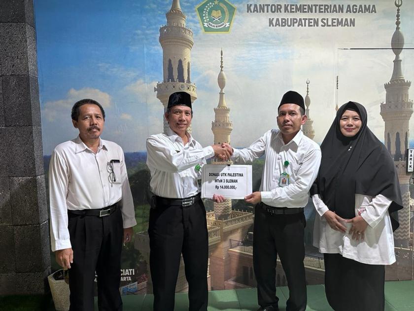 Peduli Palestina, MTsN 3 Sleman Galang Dana dan Gelar Salat Ghaib