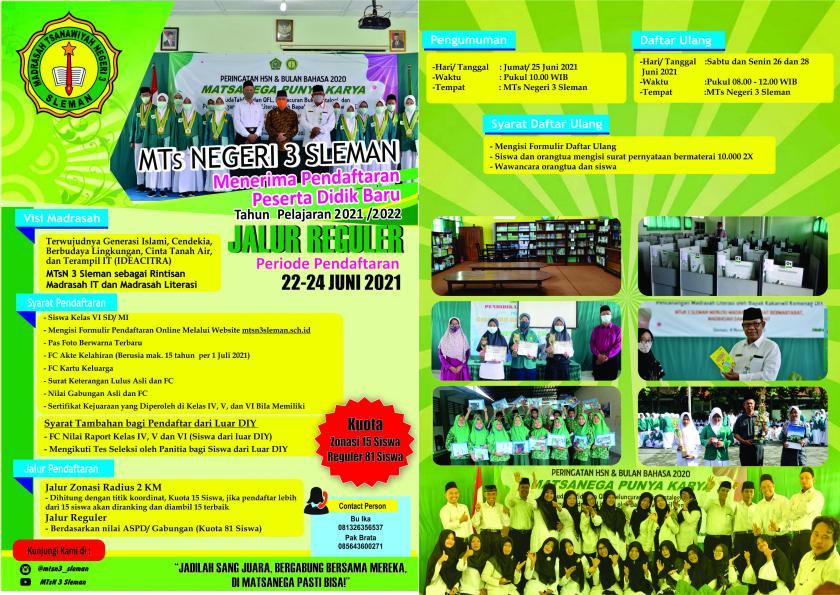 Informasi PPDB Jalur Reguler Tahun 2021-2022